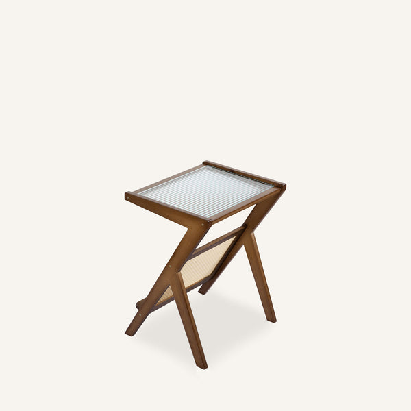 Labuche end table, Dark brown, 22"