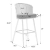 Lagrein bar stool bar height dimensions
