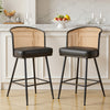 Lagrein bar stool, Black Jaen Leather/Counter Height