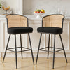 Lagrein bar stool, Black Sacy Fabric/Bar Height