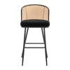 Lagrein bar stool, Black Sacy Fabric/Bar Height
