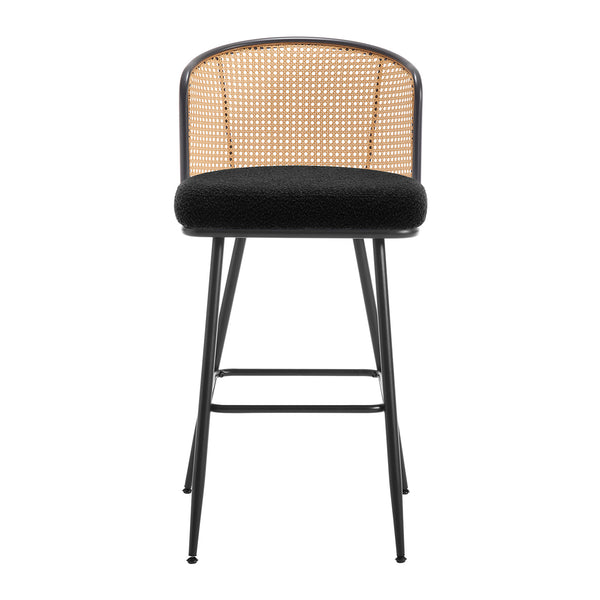 Lagrein bar stool, Black Sacy Fabric/Bar Height