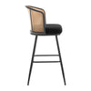 Lagrein bar stool, Black Sacy Fabric/Bar Height