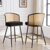 Lagrein bar stool, Black Sacy Fabric/Counter Height