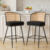 Lagrein bar stool, Black Sacy Fabric/Counter Height