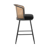Lagrein bar stool, Black Sacy Fabric/Counter Height