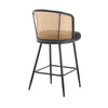 Lagrein bar stool, Black Sacy Fabric/Counter Height