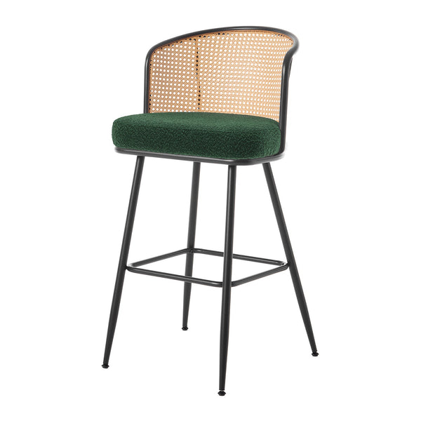 Lagrein bar stool, Green Sacy Fabric/Bar Height