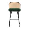 Lagrein bar stool, Green Sacy Fabric/Bar Height