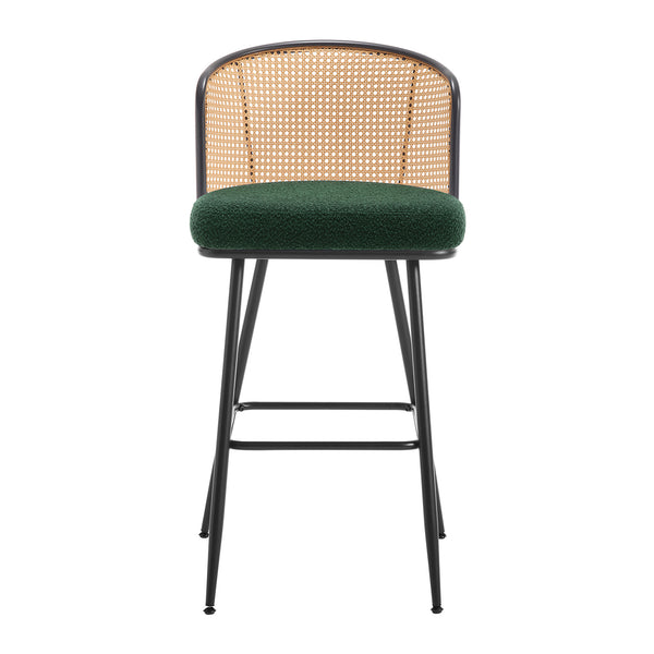 Lagrein bar stool, Green Sacy Fabric/Bar Height