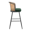 Lagrein bar stool, Green Sacy Fabric/Bar Height