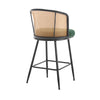 Lagrein bar stool, Green Sacy Fabric/Counter Height