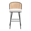 Lagrein bar stool, White Jaen Leather/Bar Height