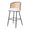 Lagrein bar stool, White Sacy Fabric/Bar Height