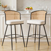 Lagrein bar stool, White Sacy Fabric/Bar Height