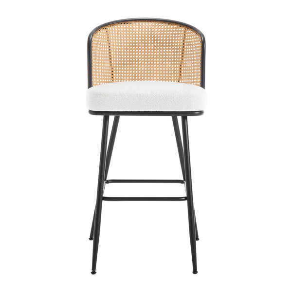 Lagrein bar stool, White Sacy Fabric/Bar Height