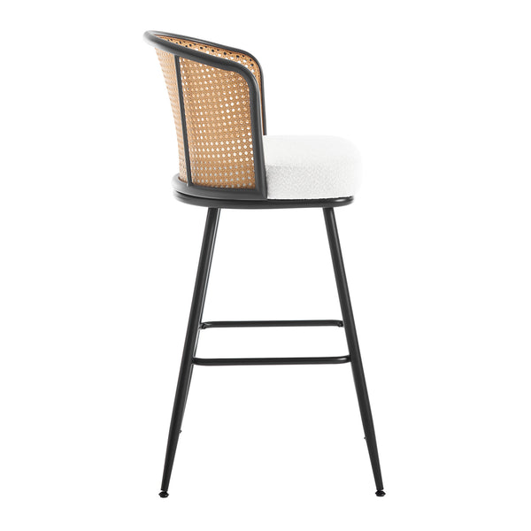 Lagrein bar stool, White Sacy Fabric/Bar Height