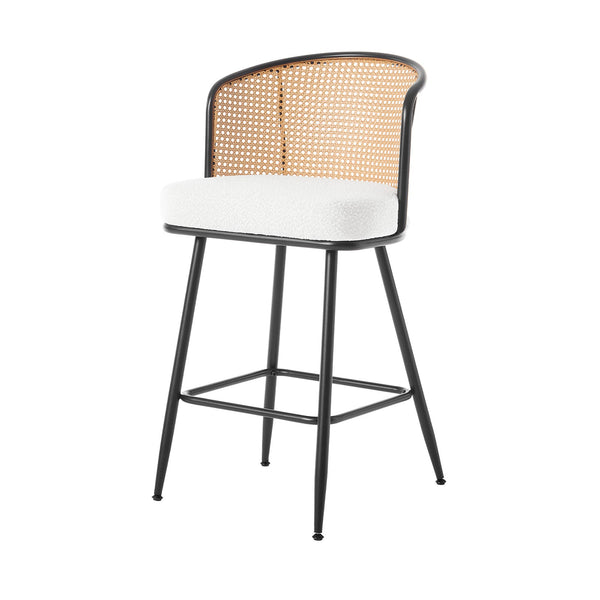 Lagrein bar stool, White Sacy Fabric/Counter Height