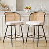 Lagrein bar stool, White Sacy Fabric/Counter Height