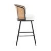 Lagrein bar stool, White Sacy Fabric/Counter Height