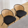 Lagrein Dining Chair in Black Jaen Leather