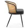 Lagrein Dining Chair in Black Jaen Leather