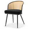 Lagrein Dining Chair in Black Sacy Fabric