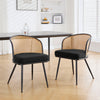 Lagrein Dining Chair in Black Sacy Fabric
