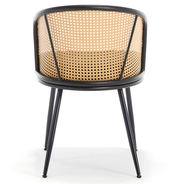 Lagrein Dining Chair in Black Sacy Fabric