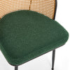 Lagrein Dining Chair in Green Sacy Fabric