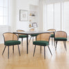 Lagrein Dining Chair in Green Sacy Fabric