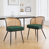 Lagrein Dining Chair in Green Sacy Fabric