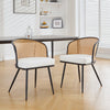 Lagrein Dining Chair in White Jaen Leather