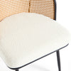 Lagrein Dining Chair in White Sacy Fabric