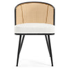 Lagrein Dining Chair in White Sacy Fabric