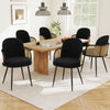 Lagrein III Dining Chair in Black Sacy Fabric