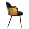 Lagrein III Dining Chair in Black Sacy Fabric