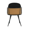 Lagrein III Dining Chair in Black Sacy Fabric