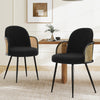 Lagrein III Dining Chair in Black Sacy Fabric