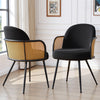 Lagrein III Dining Chair in Black Sacy Fabric