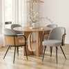Lagrein III Dining Chair in Gray Sacy Fabric