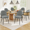 Lagrein III Dining Chair in Gray Sacy Fabric
