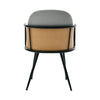 Lagrein III Dining Chair in Gray Sacy Fabric