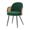 Lagrein III Dining Chair in Green Sacy Fabric