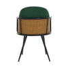 Lagrein III Dining Chair in Green Sacy Fabric
