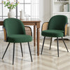 Lagrein III Dining Chair in Green Sacy Fabric