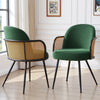 Lagrein III Dining Chair in Green Sacy Fabric