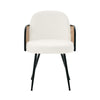Lagrein III Dining Chair in White Sacy Fabric