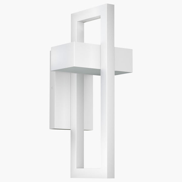 Landal outdoor wall light, White/Large