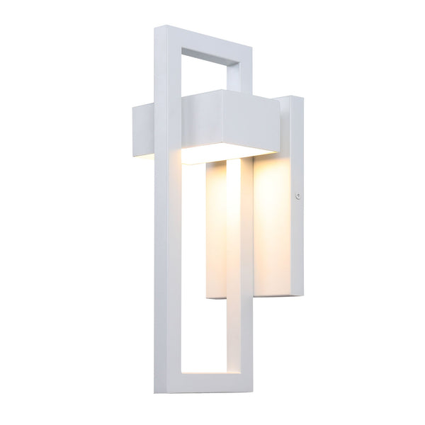 Landal outdoor wall light, White/Small